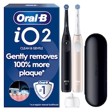 Oral-B iO Series 2 Black/Pink Electric Toothbrush Duo