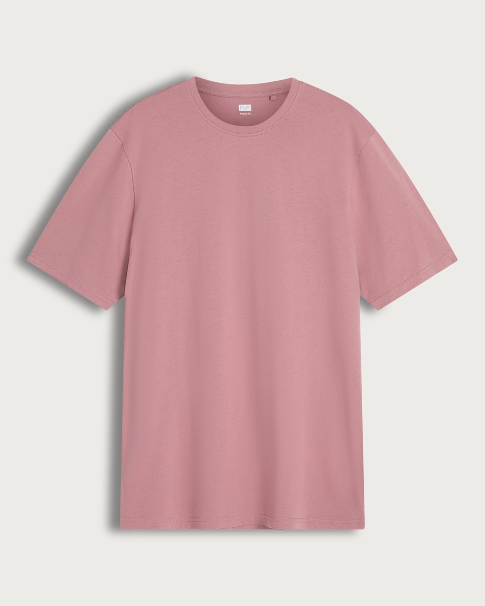 F&F Pure Cotton Short Sleeved T-Shirt in Pink