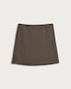 image 4 of F&F Mini Houndstooth Skirt in Brown