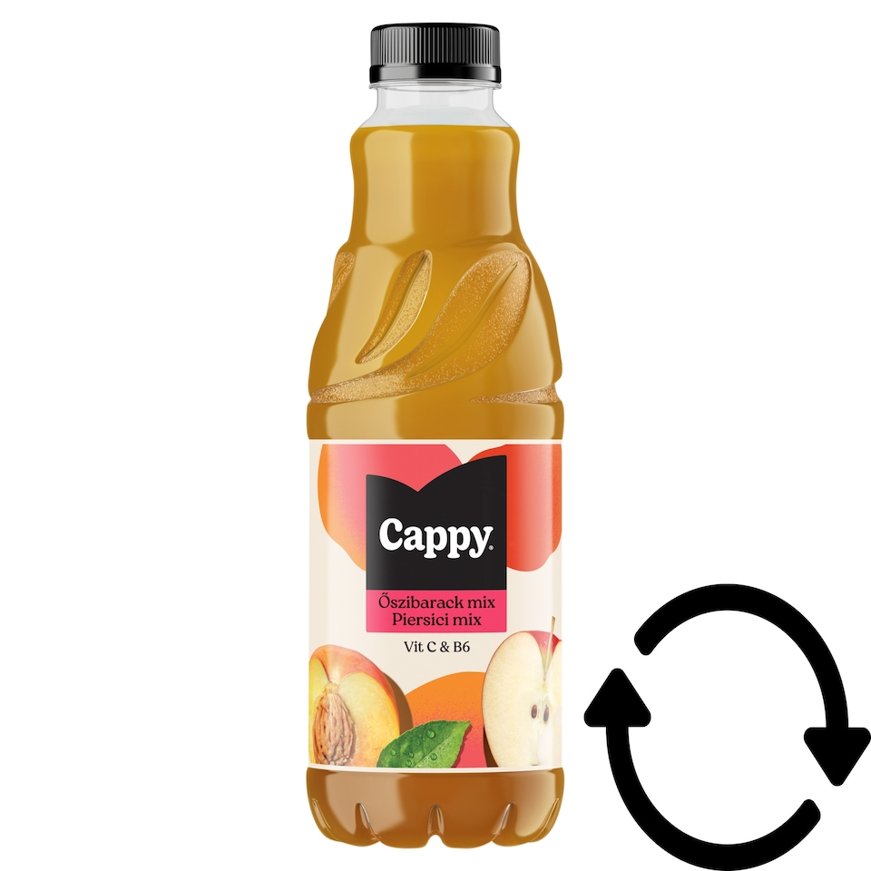 Cappy Őszibarack mix gyümölcsital őszibarackpüré és almalé sűrítményből 1 l