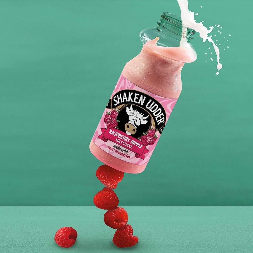image 1 of Shaken Udder Raspberry Ripple Milkshake 330ml