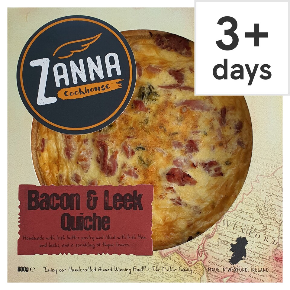 Zanna Cookhouse Bacon And Leek Quiche 800G