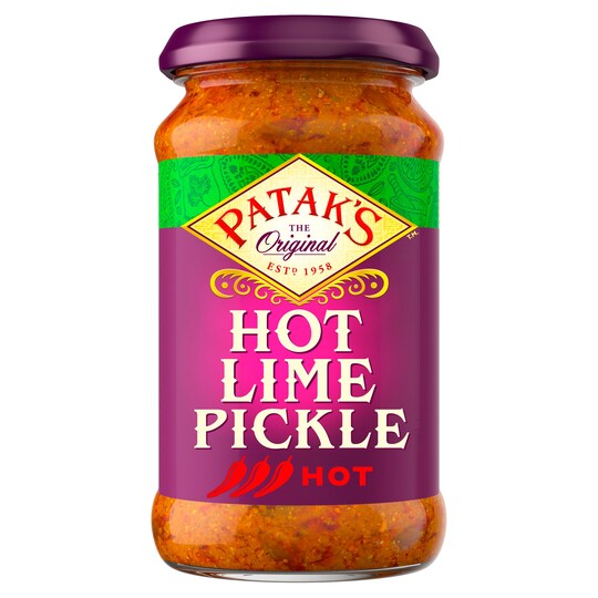 Pataks Hot Lime Pickle 283G Tesco Groceries