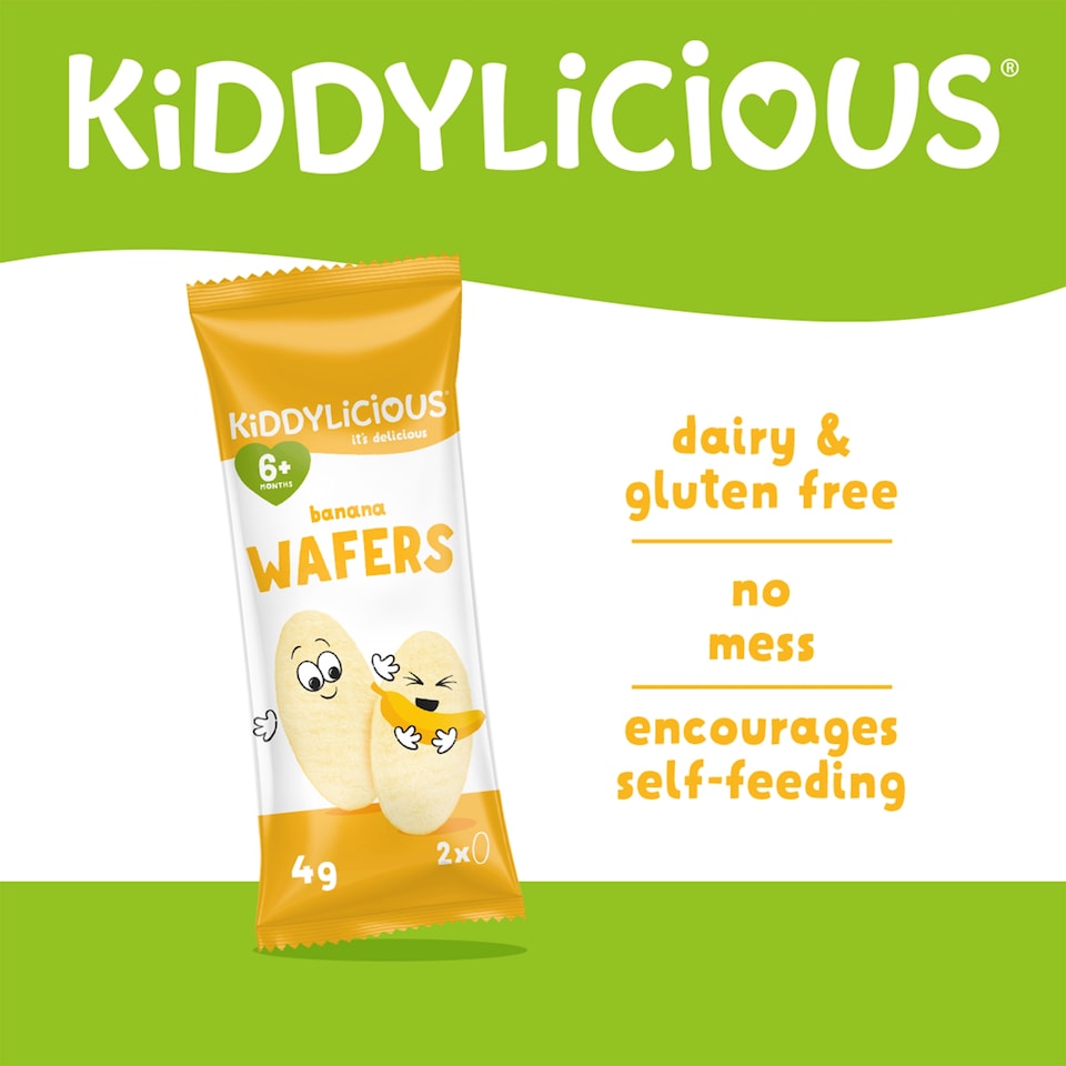 image 1 of Kiddylicious Wafers Banana 40G