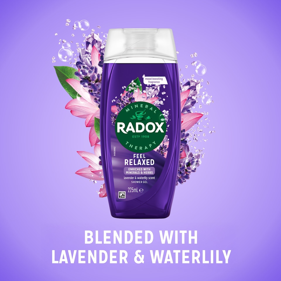 image 1 of Radox Lavender Feel Relaxed Shower Gel Body Wash 225ml