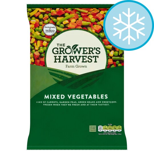 Growers Harvest Mixed Vegetables 1Kg Tesco Groceries