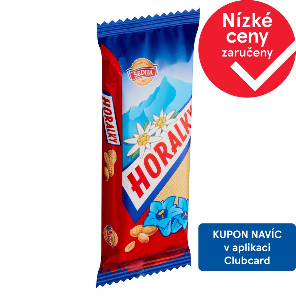Sedita Horalky Oplatky s arašídovou krémovou náplní v kakaové polevě 50g