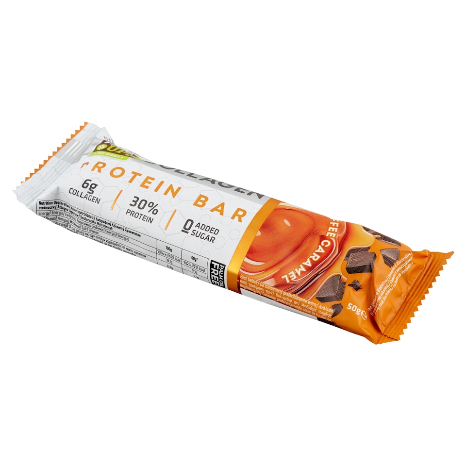 RiceUp! kollagénes fehérje szelet karamell ízesítéssel hozzáadott cukor nélkül 50 g