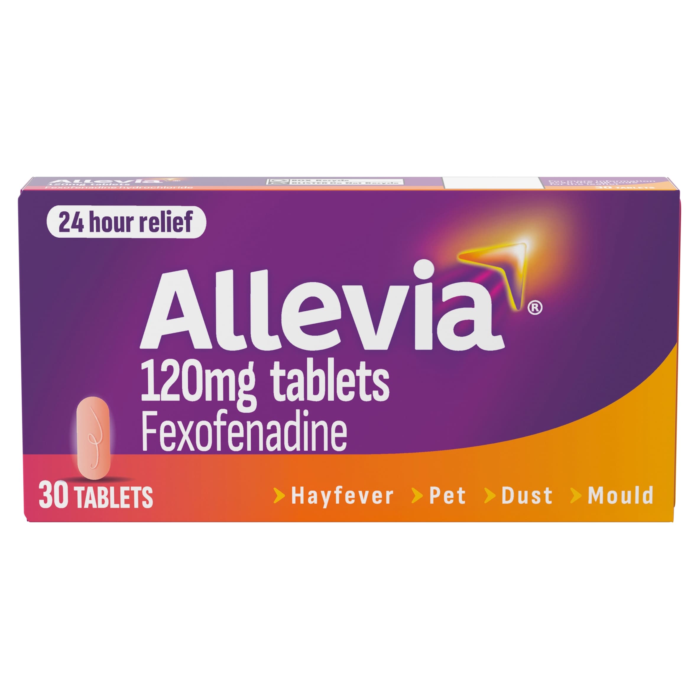 Allevia 120Mg Hayfever Relief 30 Pack