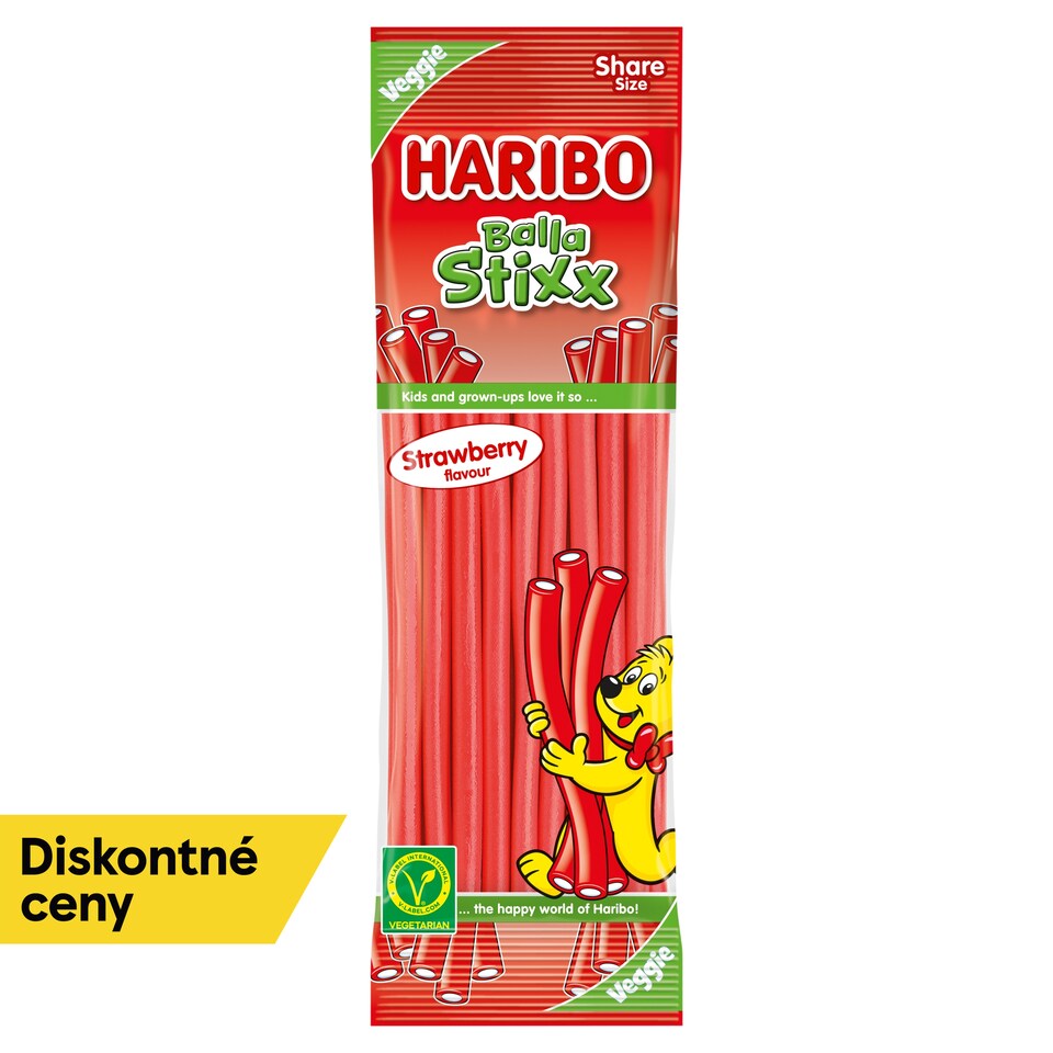 Haribo Balla Stixx želé s jahodovou príchuťou 170 g