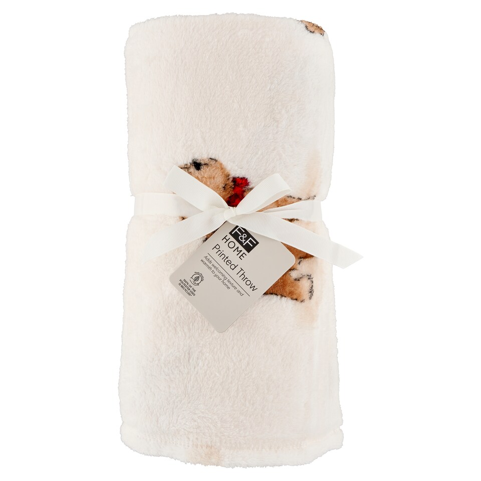 F&F Home Curtis Printed deka 120 x 150 cm