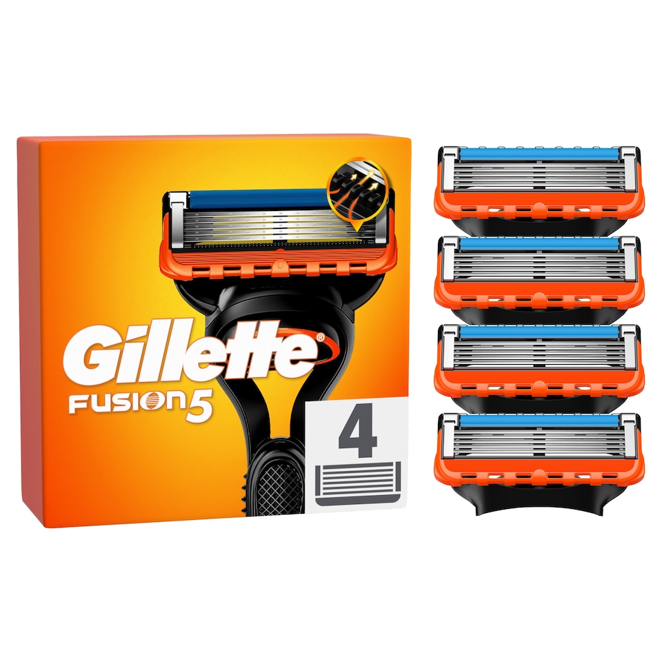 Gillette Fusion5 Borotvabetétek Férfi Borotvához, 4 Borotvabetétek, 5 Penge, Precíziós Nyíró 1. kép