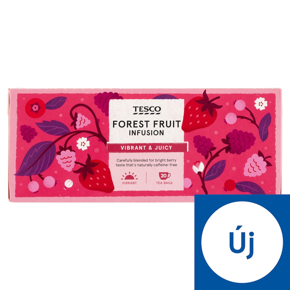 Tesco gyümölcstea erdei gyümölcsökkel ízesítve 20 filter 40 g