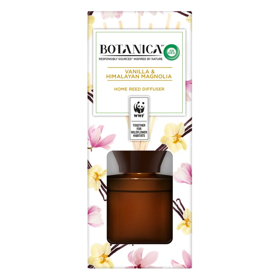 Airwick Botanica Air Freshener Reed Diffuser Vanilla & Magnolia 80ml