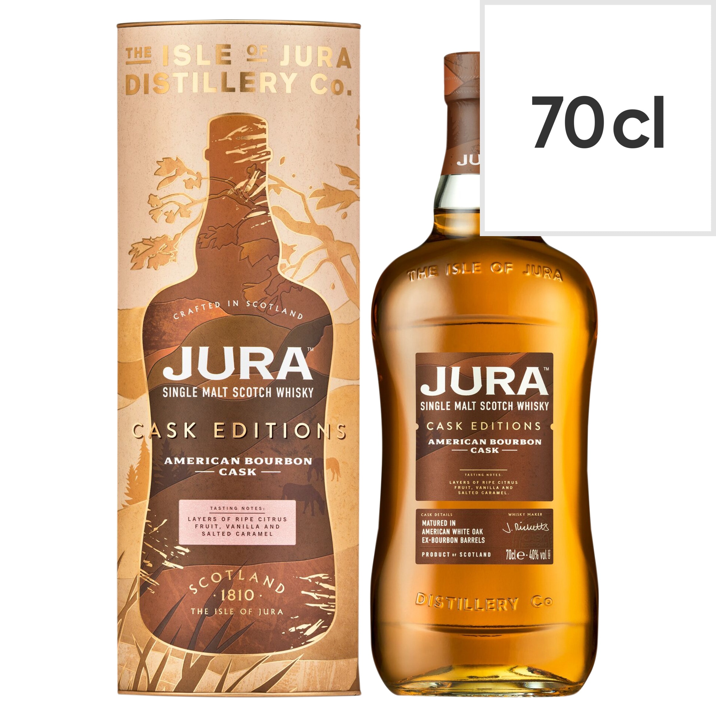 Jura Single Malt Scotch Whisky Bourbon Cask 70cl