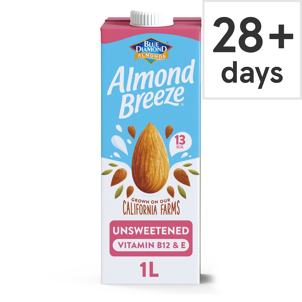 Blue Diamond Almond Breeze Unsweetened Longlife Drink Alternative 1 Litre