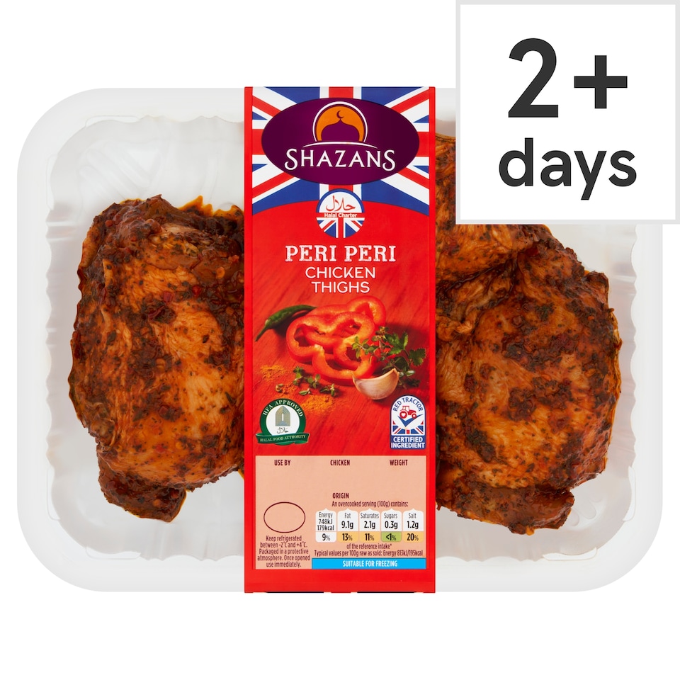 Shazans Peri Peri Chicken Thighs 650g