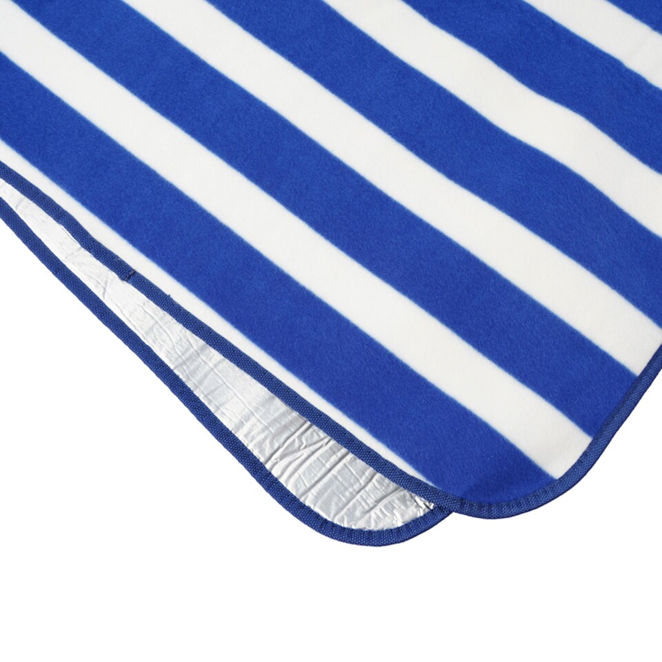 image 1 of Tesco Blue Stripe Picnic Rug