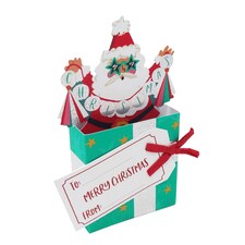 T. Luxury Santa in a box Cards 5pk