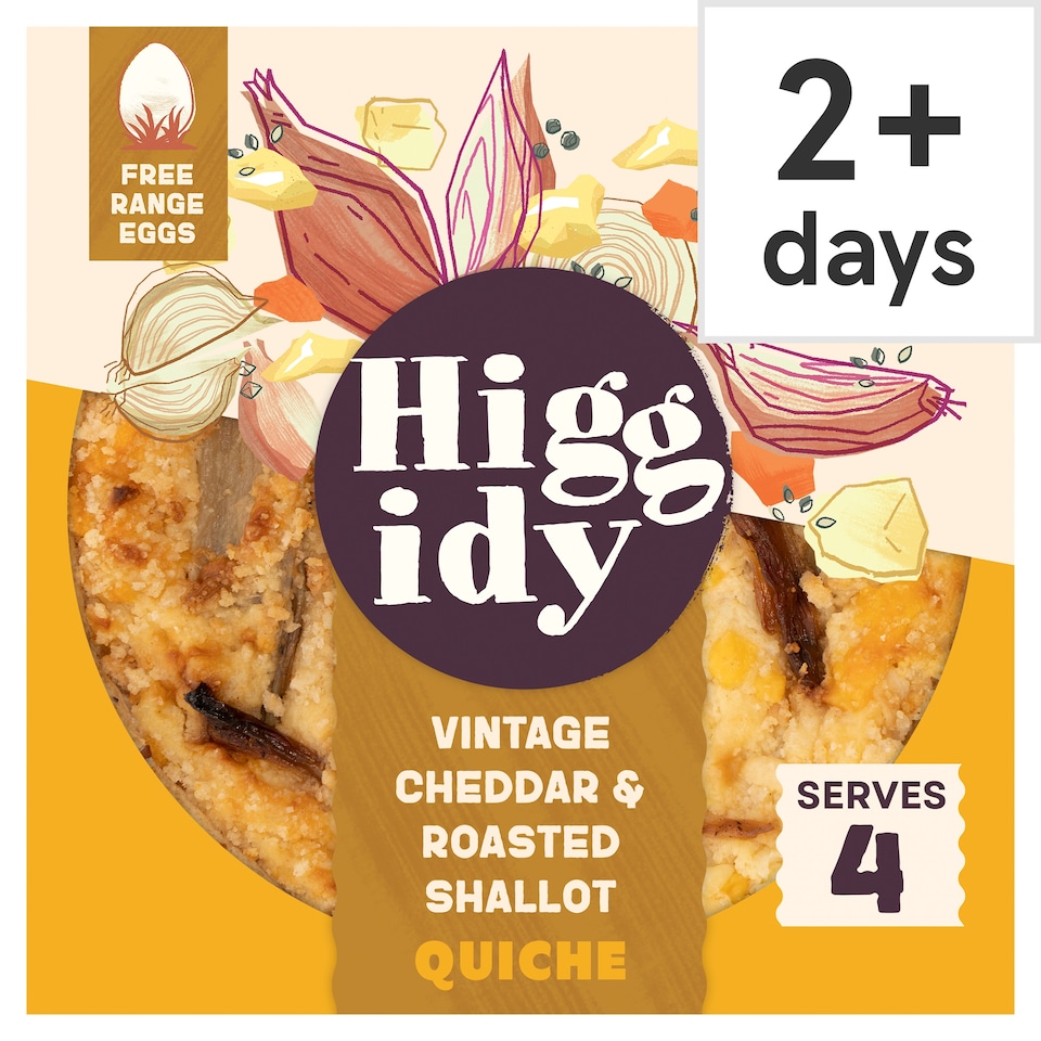image 1 of Higgidy Vintage Cheddar & Roasted Shallot Quiche 400g