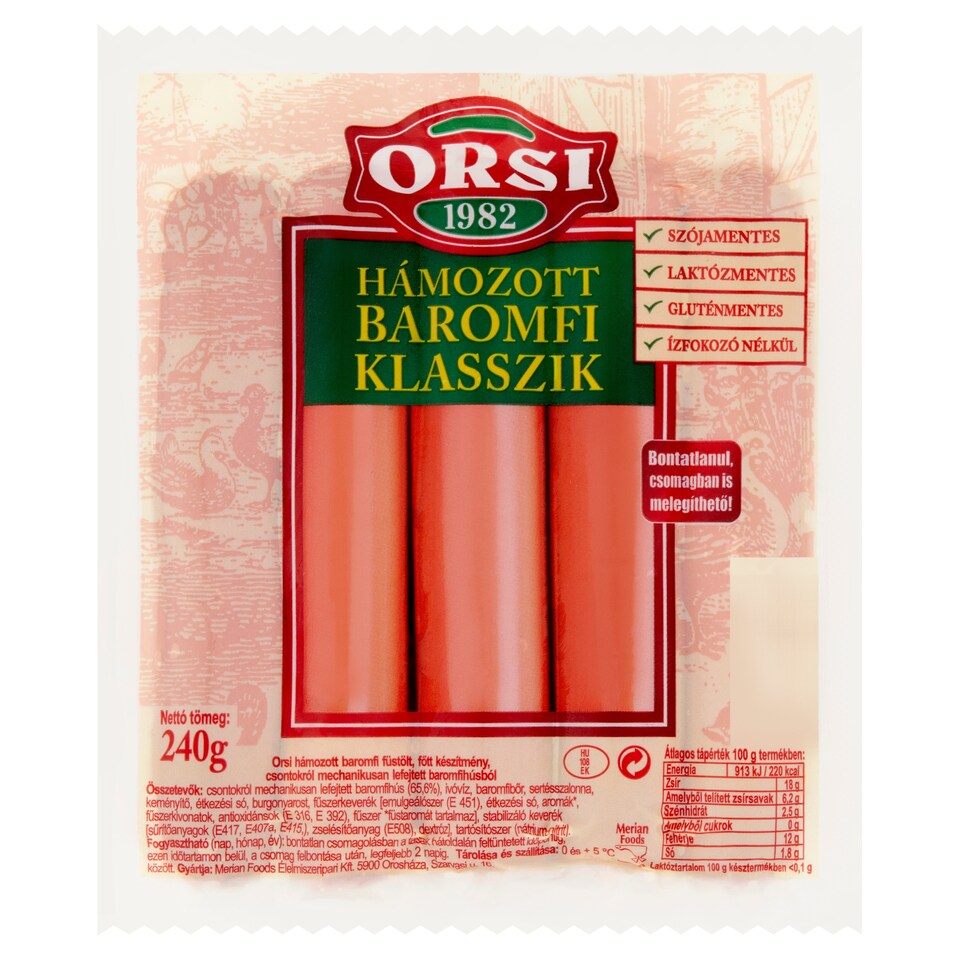Orsi hámozott baromfi klasszik 240 g