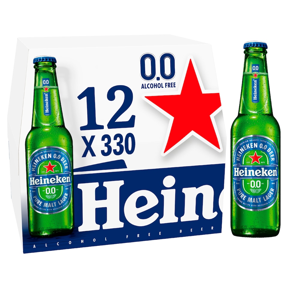 Heineken 0.0 Alcohol Free Beer 12X330ml