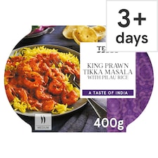 Tesco King Prawn Tikka Masala & Pilau Rice 400G