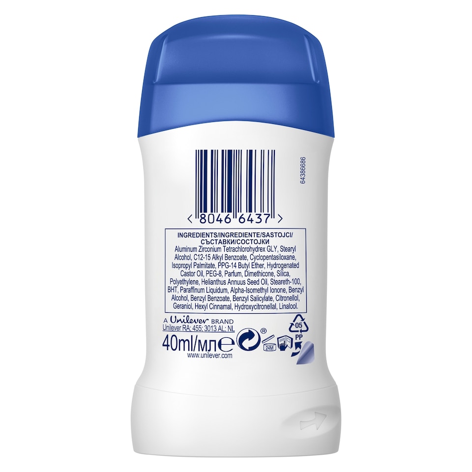 image 1 of Dove Women Original 48h Antiperspirant Deodorant Stick 40ml