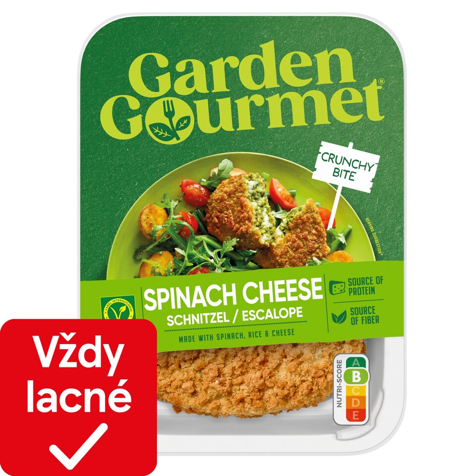 Garden Gourmet Špenátovo-syrový rezeň vegetarian 180 g 