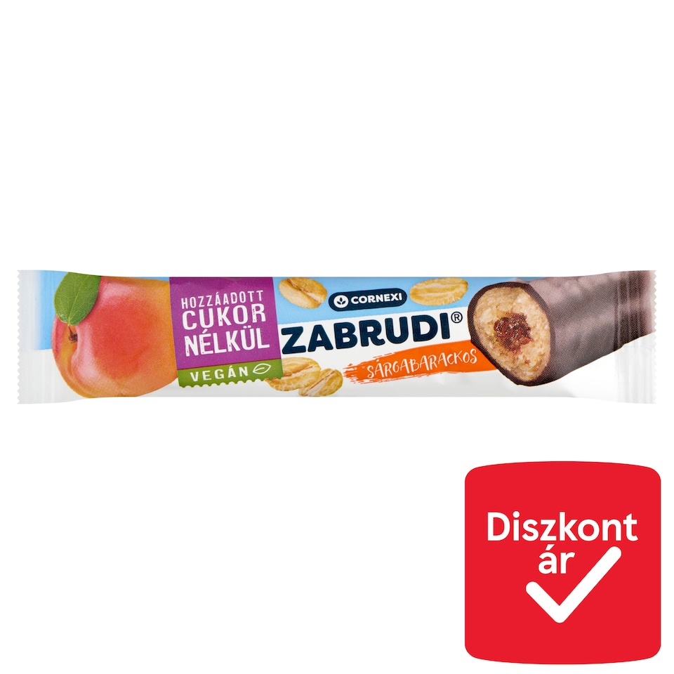 Cornexi sárgabarackos zabrudi, édesítőszerrel, hozzáadott cukor nélkül 30 g