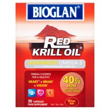 Bioglan Red Krill Oil Omega-3 Capsules - 30s