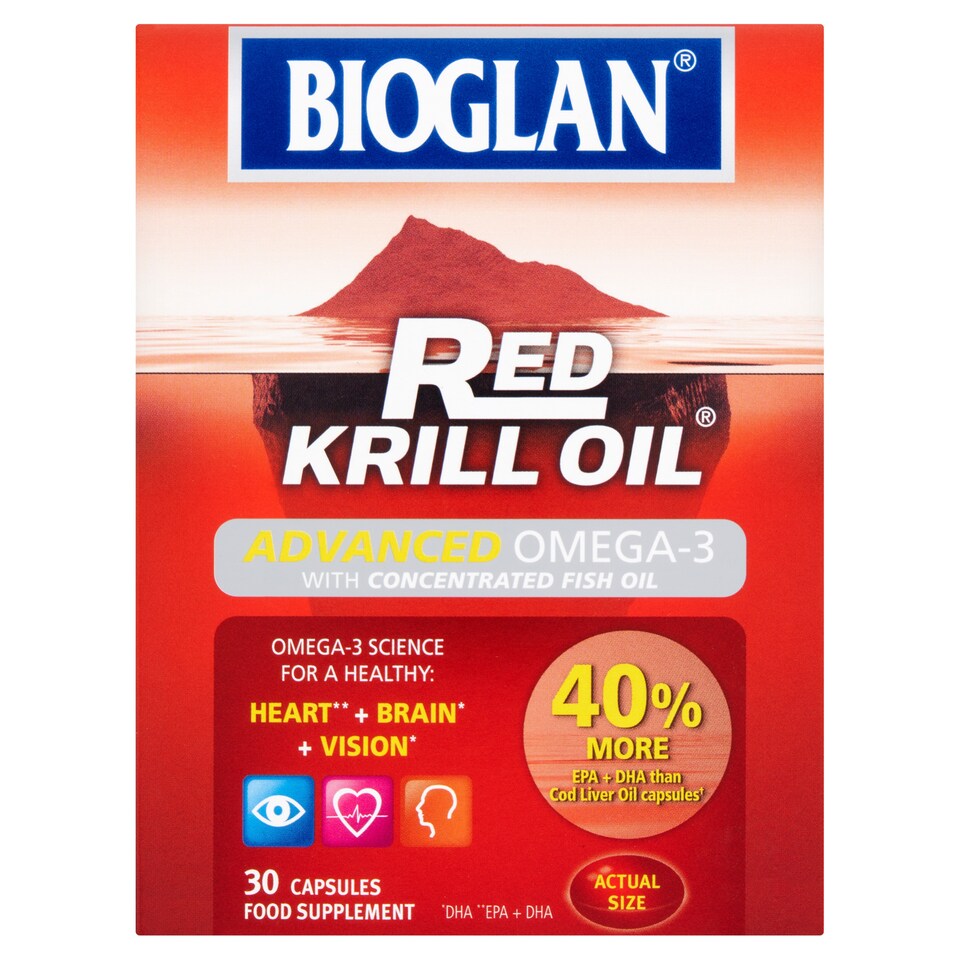 Bioglan Red Krill Oil Omega-3 Capsules - 30s