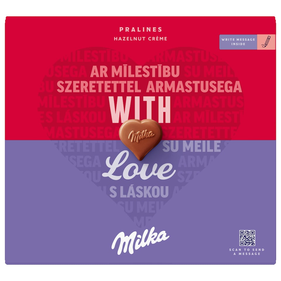 Obrázek 1 pro produkt Milka bonboniéra I Love Milka, lískooříšková náplň 110g