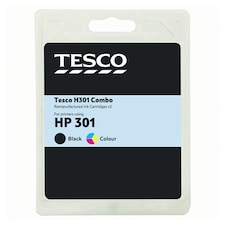 Tesco Remanufactured HP 301 Multipack Ink Cartridges