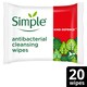 image 1 of Simple Antibacterial Kind Defence Wipes 20Pack