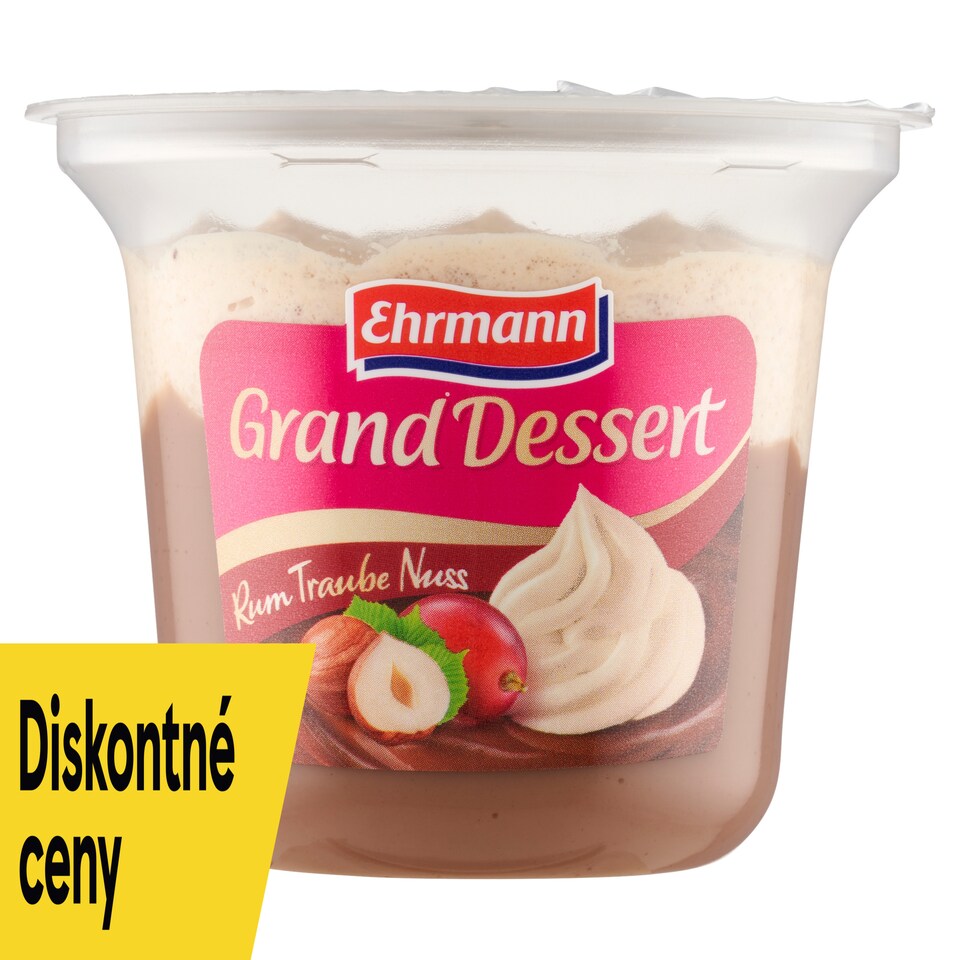image 1 of Ehrmann Grand Dessert Hazelnut Dessert with Rum and Grape Flavor 190 g