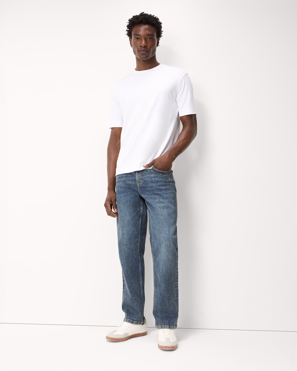 image 1 of F&F Relaxed Fit FREEFIT® Jeans  in Blue