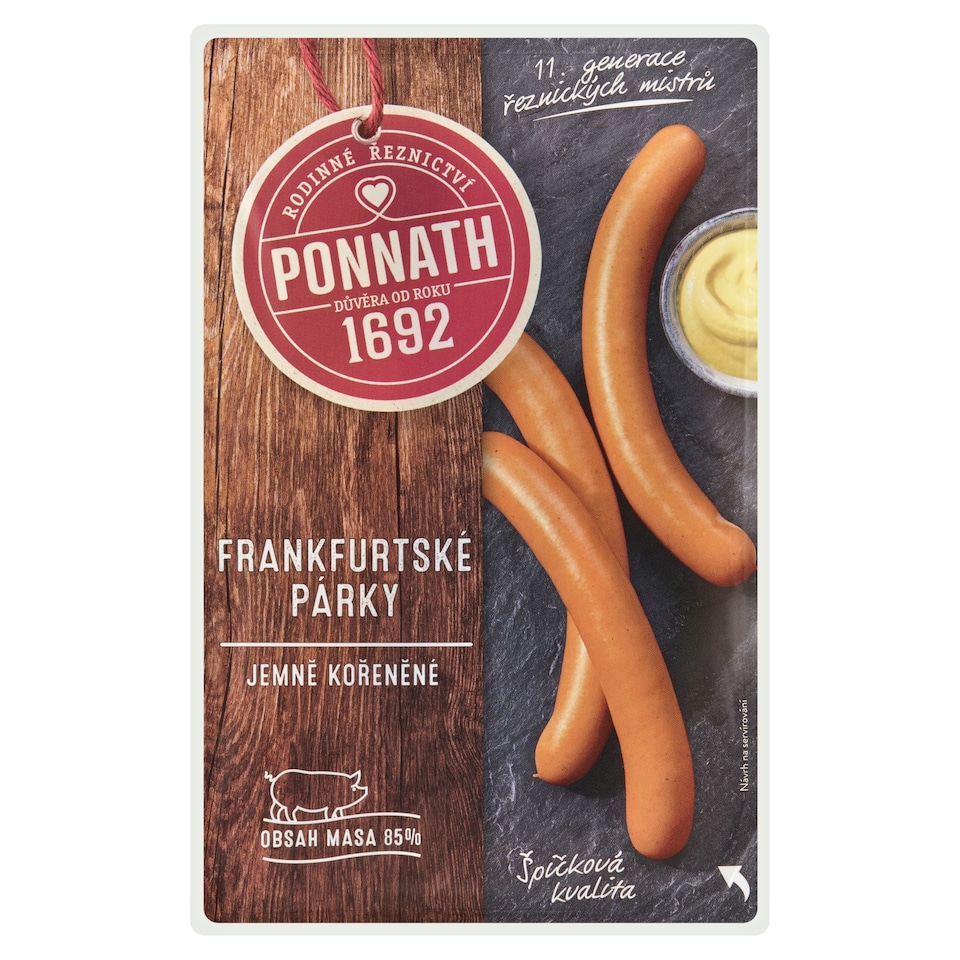 Ponnath Frankfurt Sausages 200g