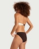 image 3 of F&F Textured Colour Block High Leg Bikini Bottoms in Brown