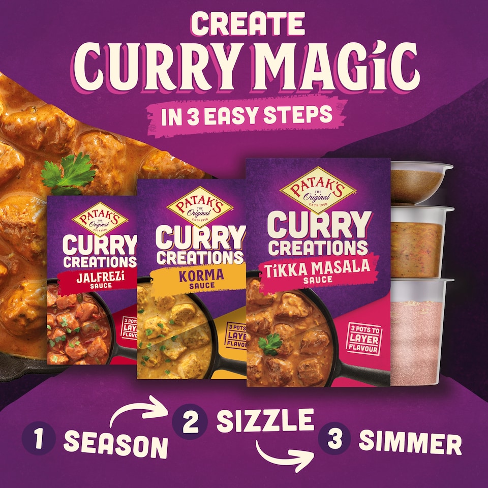 image 1 of Patak's Curry Creations Tikka Masala Sauce Kit 160g