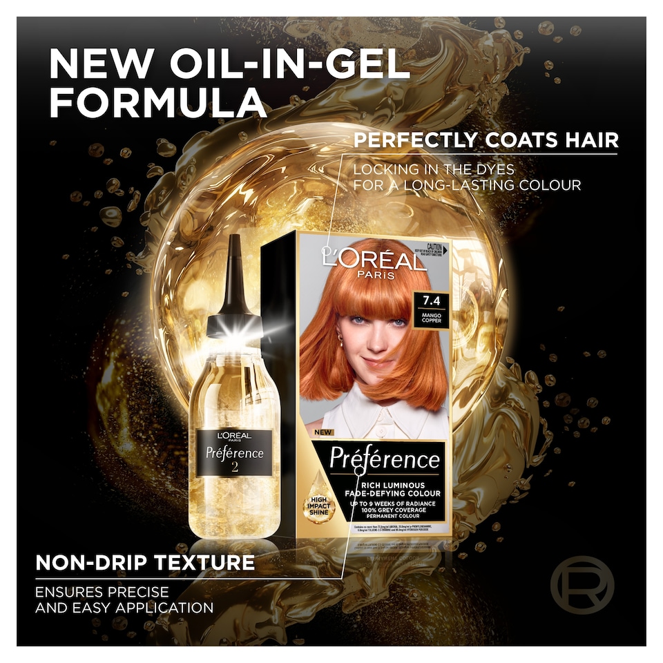 image 1 of L'Oreal Paris Preference 74 Dublin Mango Copper Permanent Hair Dye