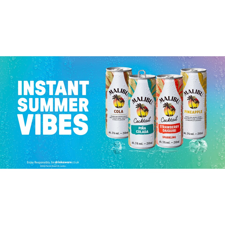 image 1 of Malibu Piña Colada Still Pre-Mixed Drink 250ml