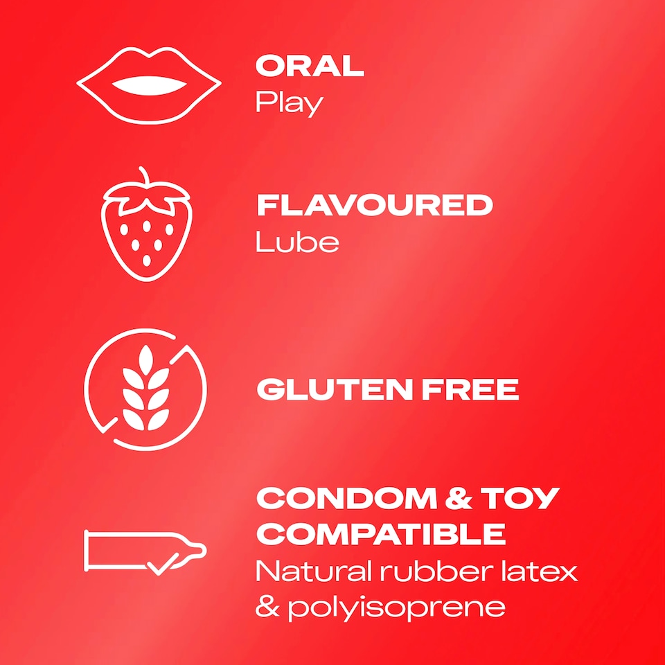 image 1 of Durex Water Based Lubricant Gel - Strawberry 100ml