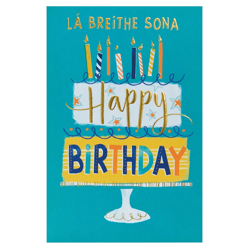 Gibson Birthday Card Gaelic