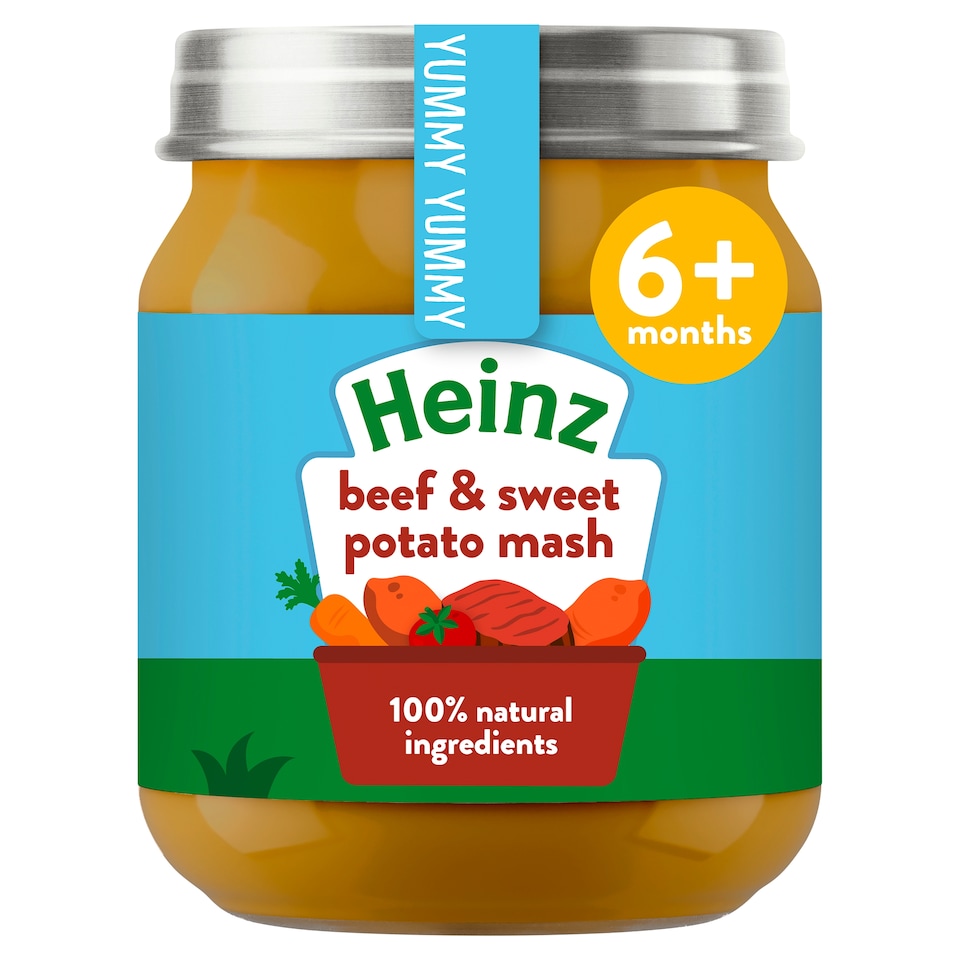 image 1 of Heinz Beef & Sweet Potato Mash Baby Food Jar 120g