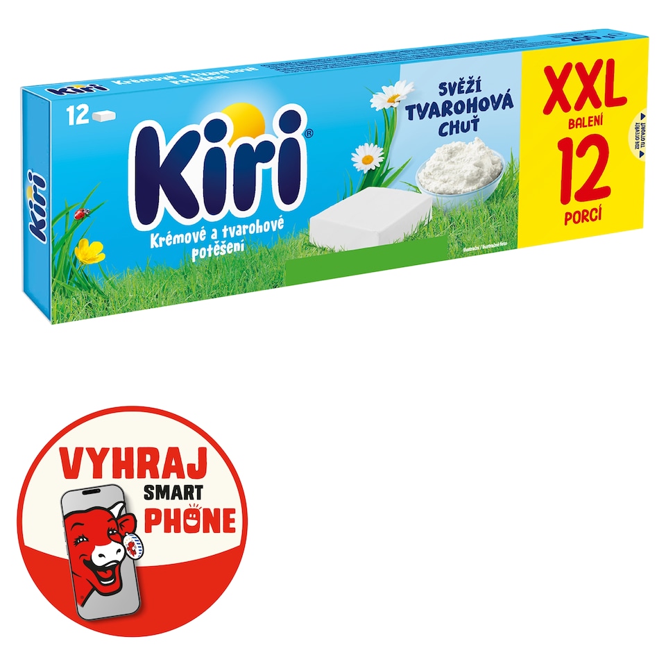Kiri Roztierateľný tavený syr 12 ks 200 g