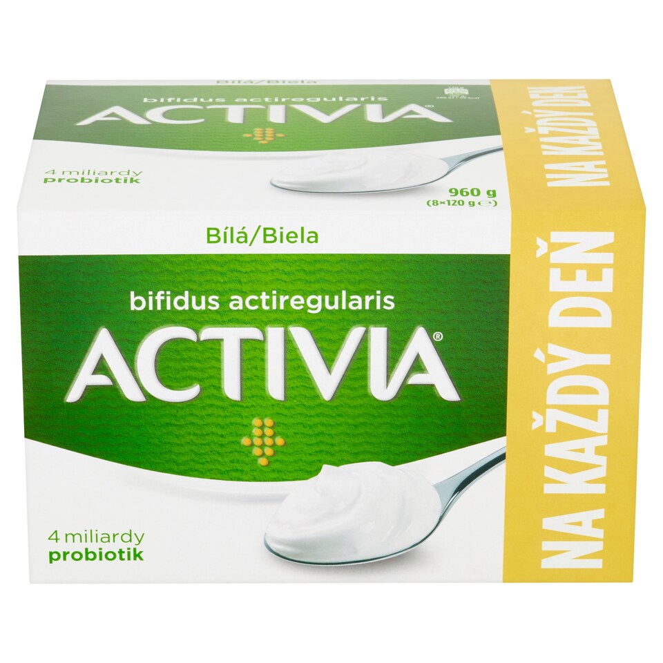 Activia White Yogurt 8 x 120 g