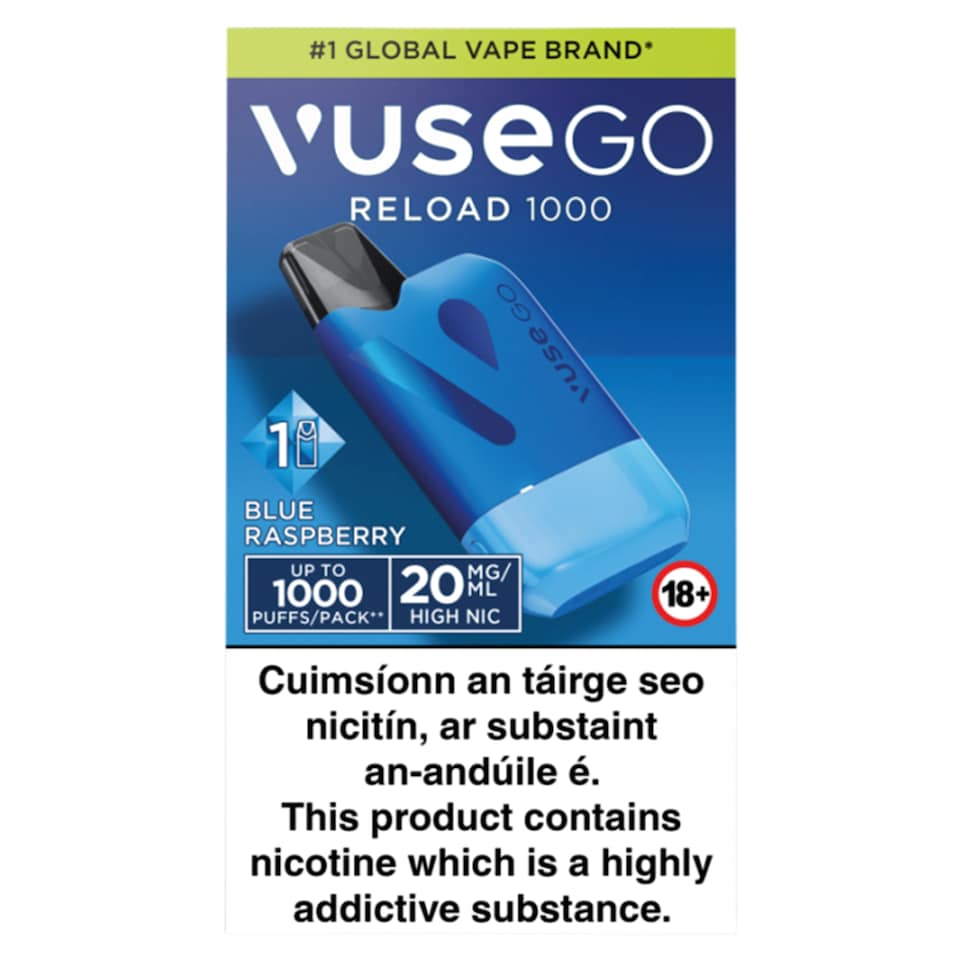 Vuse Go Reload 1000 Blue Raspberry 20mg/ml