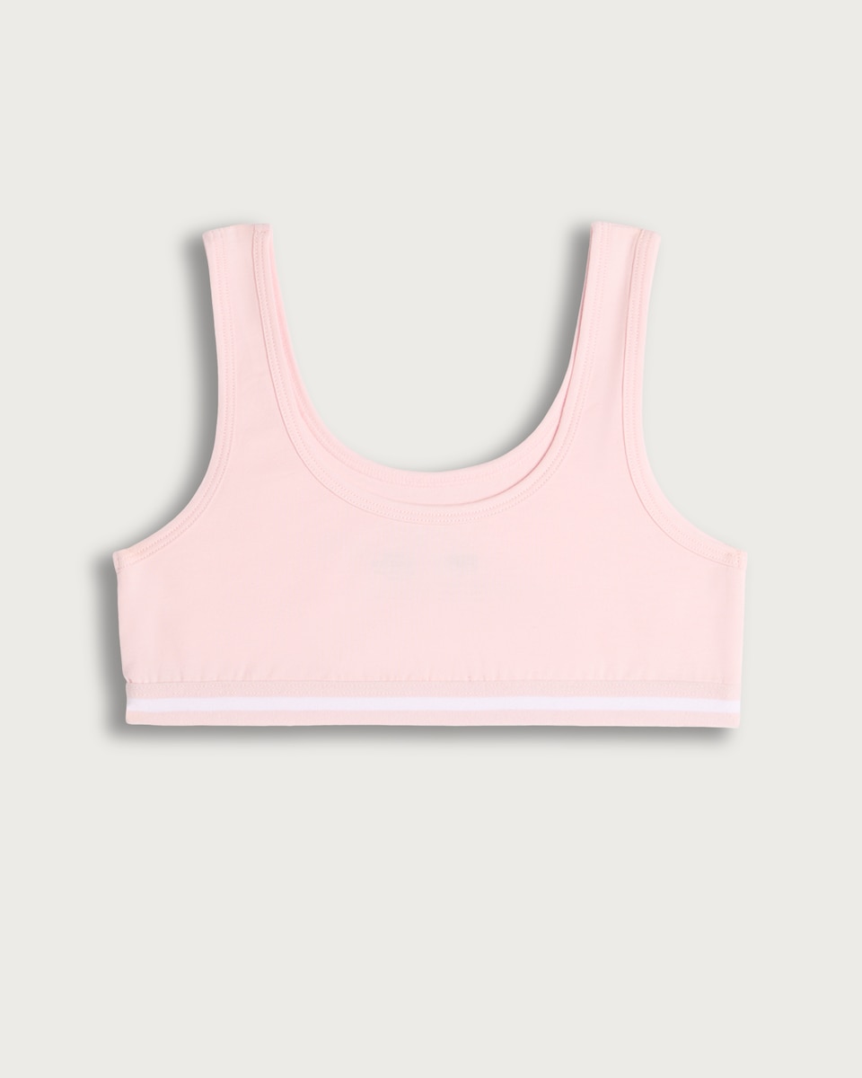 image 1 of F&F Girls 3-Pack Cotton Rich Printed Crop Tops in Multi