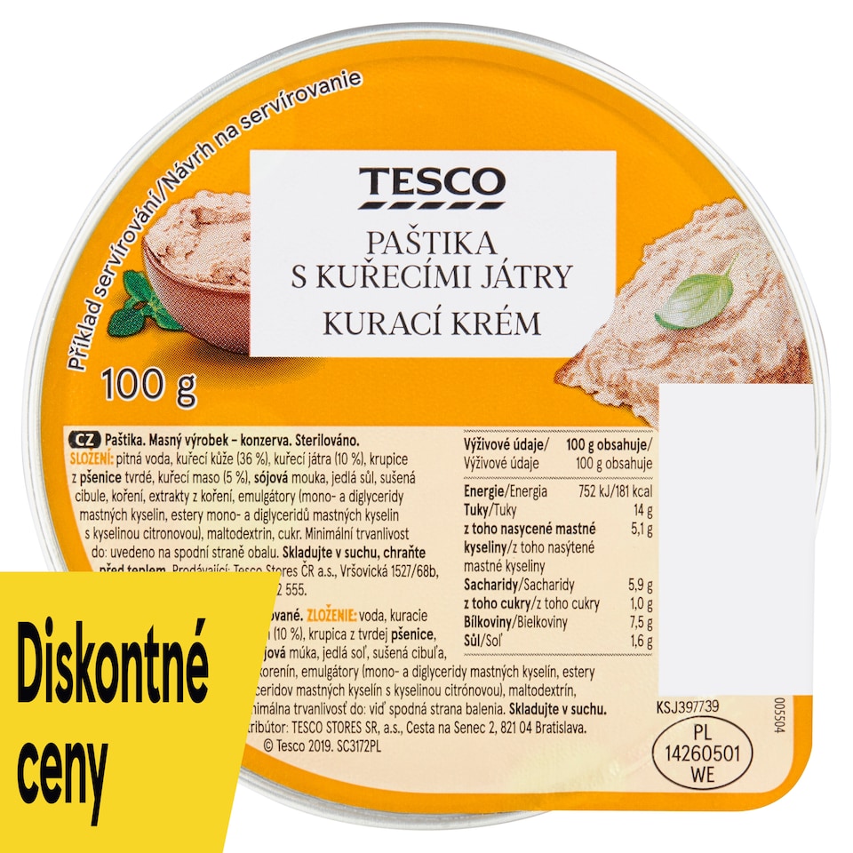 Tesco Kurací krém 100 g